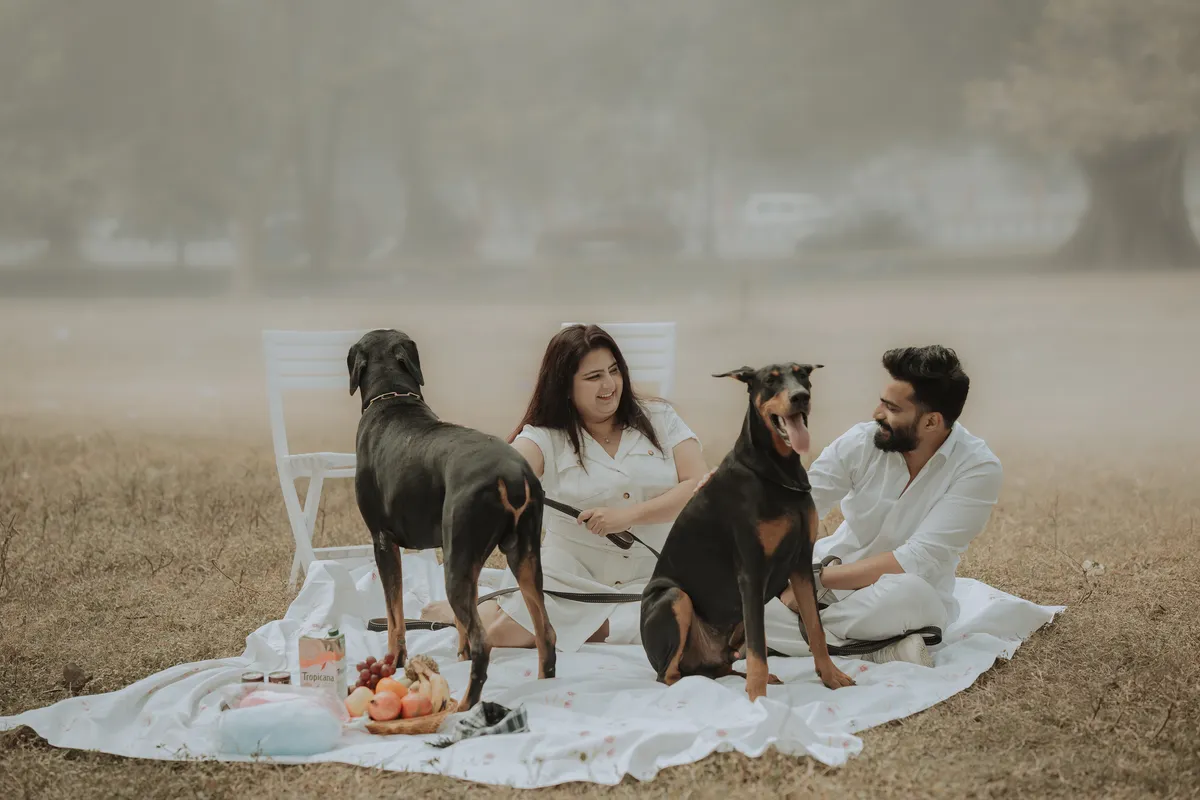 Best couple photography with pets
