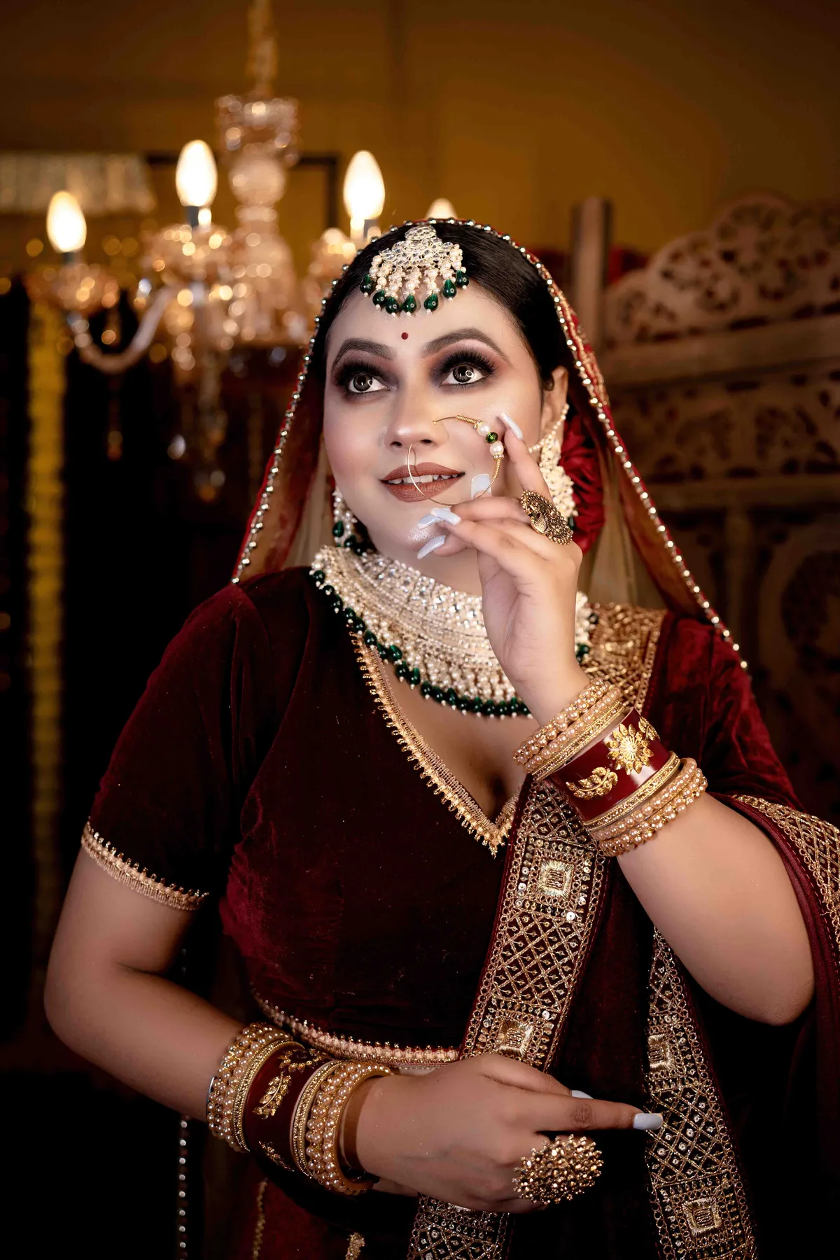 Bridal portrait by Candid Clicks Asansol