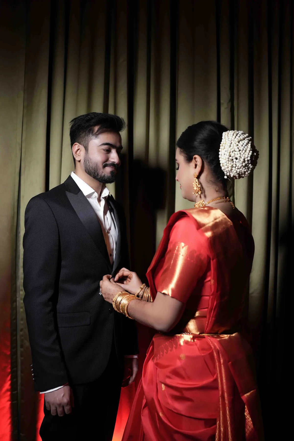 Behind the scenes wedding shoot