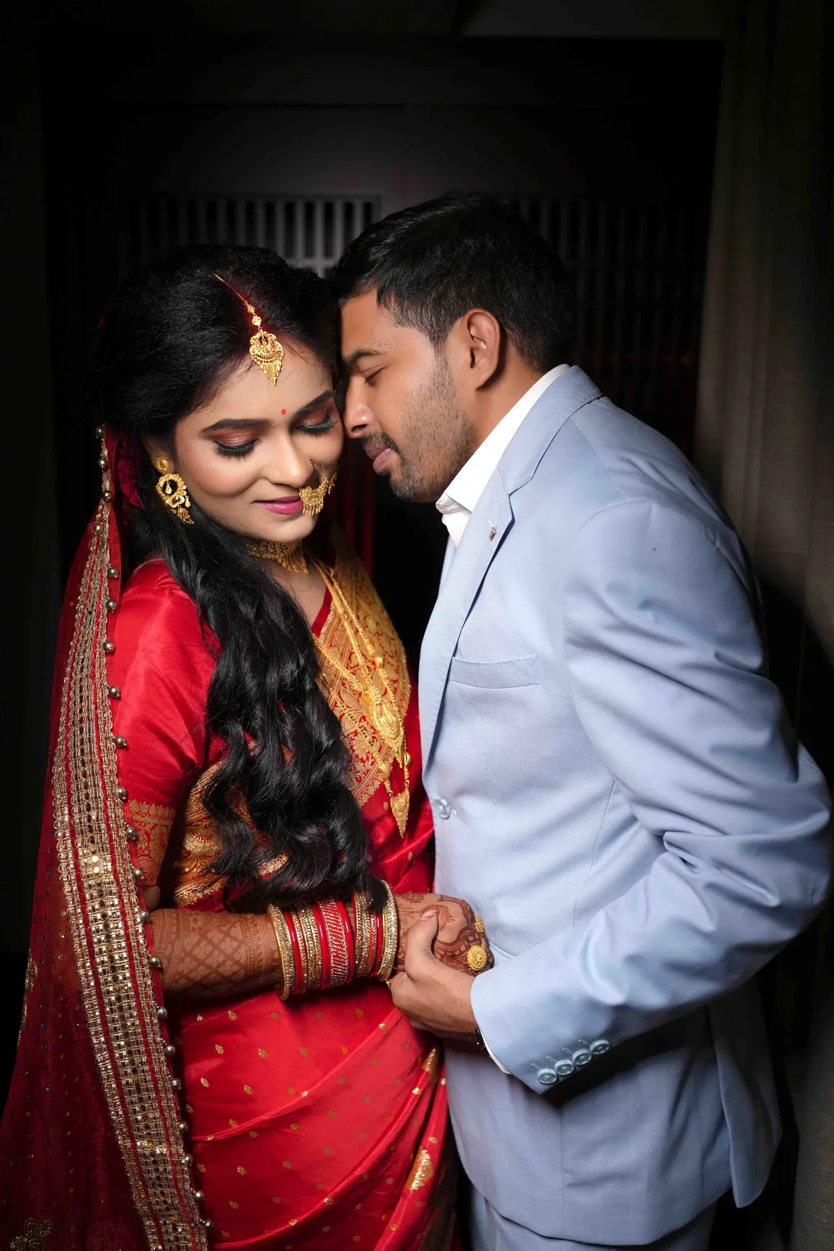 Wedding couple portrait West Bengal